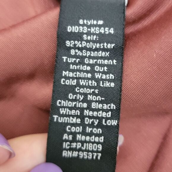 Sanctuary Airy Night Slit Midi Dress Dark Dusty Red Velvet Belted HOCO Size S - Picture 16 of 16